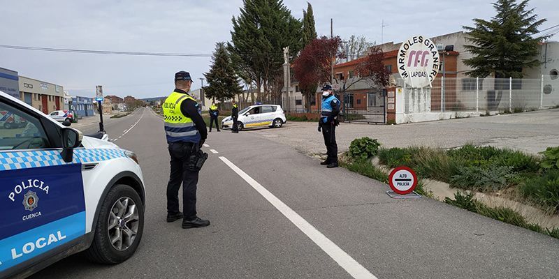 La Policía Local de Cuenca ha efectuado 2 detenciones, 57 denuncias y 286 identificaciones desde el 15 de marzo