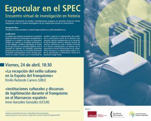 Nueva sesión Especulando con el SPEC este viernes, 24 de abril, a las 1830 horas