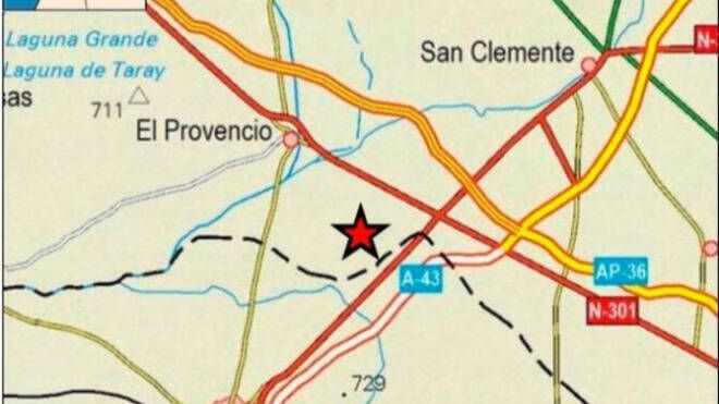 Registrado un terremoto en El Provencio de magnitud 3,1 en la Escala de Richter