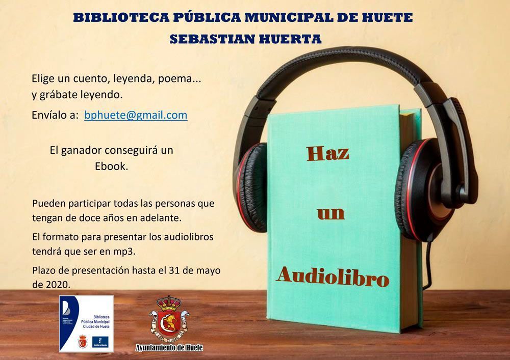 El Ayuntamiento de Huete te propone crear tu propio audiolibro