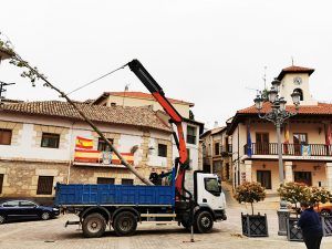 El Ayuntamiento de Trillo coloca el mayo como símbolo del mantenimiento de la tradición a pesar de la crisis del COVID-19