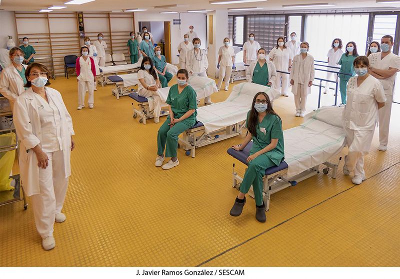 El servicio de Rehabilitación del Hospital de Guadalajara organiza equipos para la atención a pacientes que precisan fisioterapia respiratoria y motora 3 El servicio de Rehabilitación del Hospital de Guadalajara organiza equipos para la atención a pacientes que precisan fisioterapia respiratoria y motora