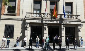 El subdelegado del Gobierno expresa el sentir de toda la sociedad de Guadalajara por los fallecidos por la COVID-19