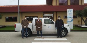 Enagás dona un nuevo vehículo para Protección Civil de Brihuega, una pickup que será carrozada con la colaboración de La Caixa