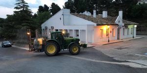 Este lunes Huete y pedanías quedarán completamente desinfectados con un atomizador