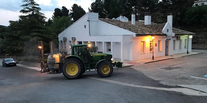 Este lunes Huete y pedanías quedarán completamente desinfectados con un atomizador