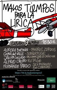 II Encuentro Virtual Malos tiempos para la Lírica. Sábado 9 de mayo. 1830 horas