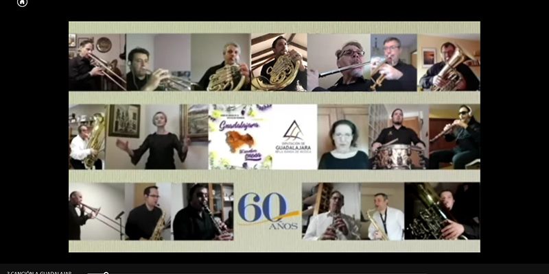 La Banda de Música de la Diputación de Guadalajara comparte la "Canción a Guadalajara" en internet 1 La Banda de Música de la Diputación de Guadalajara comparte la Canción a Guadalajara en internet