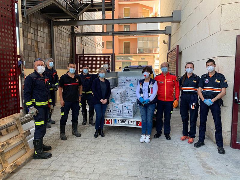 La Junta entrega al Ayuntamiento de Cuenca más de 550 litros de productos desinfectantes para residencias, edificios públicos o farmacias