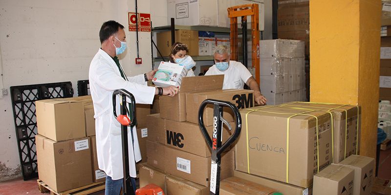 La Junta ha enviado otros 5.200 test rápidos para el área de Salud de Cuenca y más de 22.000 artículos de protección