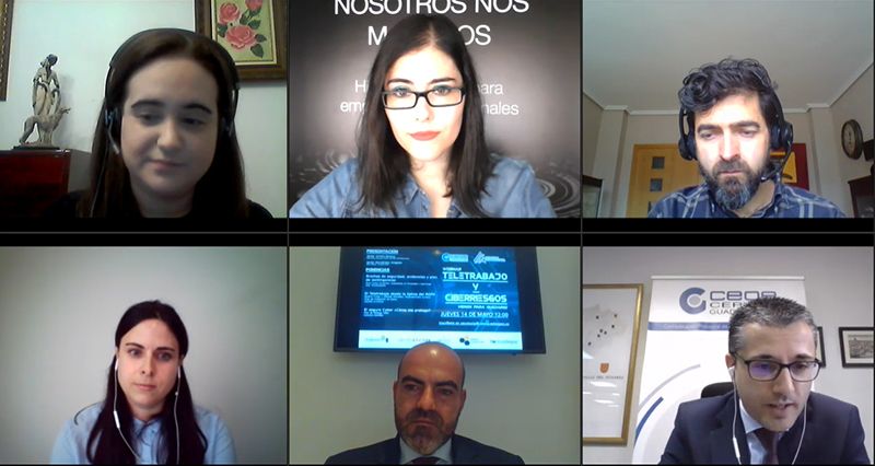 Medio centenar de empresas asisten al webinar sobre el teletrabajo y los ciberriesgos organizado por CEOE-CEPYME Guadalajara