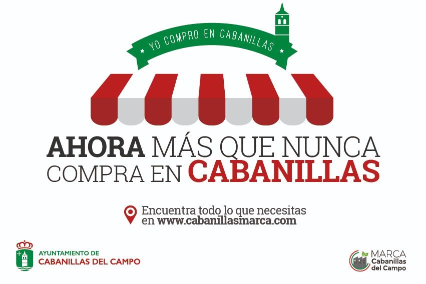 Nueva campaña de fomento del comercio local de proximidad “Más que nunca compra en Cabanillas”