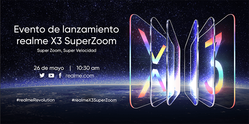 Realme anuncia su primer lanzamiento global en Europa para presentar el realme X3 SuperZoom