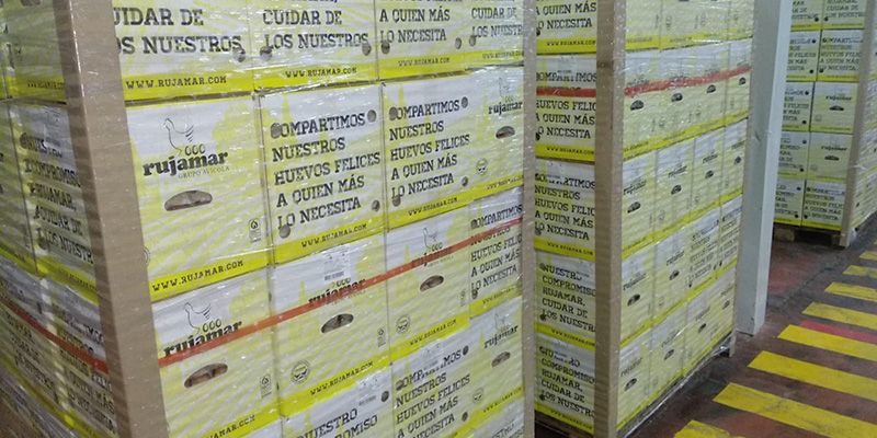 Rujamar dona más de 600.000 huevos a distintos bancos de alimentos de todo el país