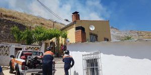 Susto por un pequeño incendio en la ladera del Cerro del Castillo de Huete