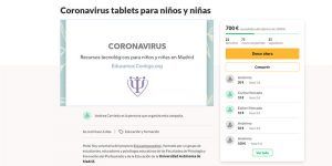 Una vecina de El Casar lanza un crowdfunding para dotar con tablets para realizar clases online a familias que sufren brecha digital