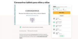Una vecina de El Casar lanza un crowdfunding para dotar con tablets para realizar clases online a familias que sufren brecha digital