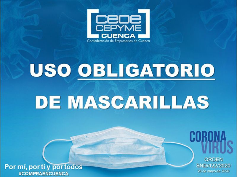 CEOE-Cepyme Cuenca traslada a sus empresas la orden por la que se modifica el uso de mascarilla en los transportes 3 CEOE-Cepyme Cuenca traslada a sus empresas la orden por la que se modifica el uso de mascarilla en los transportes