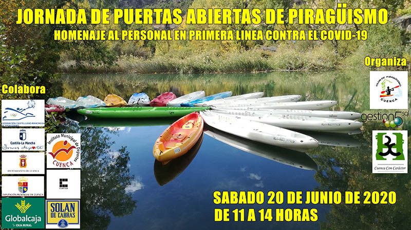 El Club Piragüismo Cuenca con Carácter rinde homenaje al personal que ha permanecido en primera línea frente al Covid-19