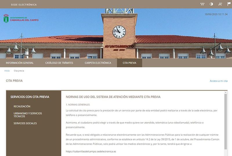 El Ayuntamiento de Cabanillas establece un sistema telemático de cita previa en Racaudación, Servicios Sociales y Urbanismo 3 El Ayuntamiento de Cabanillas establece un sistema telemático de cita previa en Racaudación, Servicios Sociales y Urbanismo