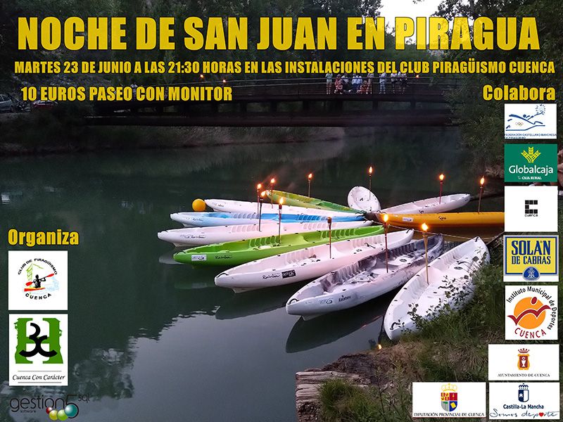 El Club Piragüismo Cuenca con Carácter celebrará la mágica Noche de San Juan 1 El Club Piragüismo Cuenca con Carácter celebrará la mágica Noche de San Juan