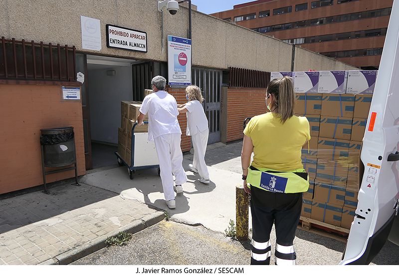 El Gobierno de Castilla-La Mancha envía en las dos últimas semanas más de 725.000 elementos de protección a la GAI de Guadalajara