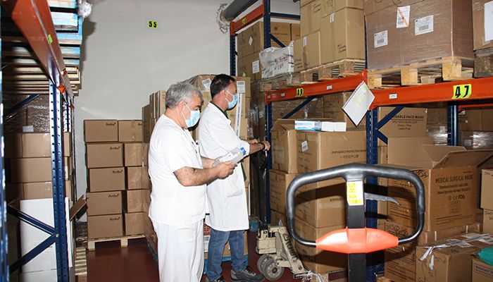 El Gobierno regional ha distribuido más de 35.000 artículos de protección y otros 2.000 test rápidos para el área de Salud de Cuenca