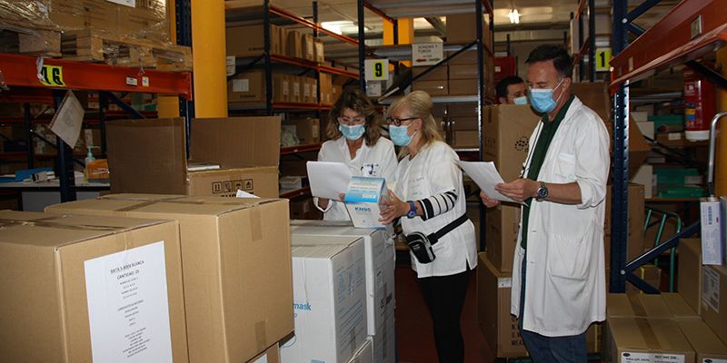 El área de Salud de Cuenca recibe del Gobierno regional otros 3.200 test rápidos, más de 43.000 artículos de protección y 350.000 guantes
