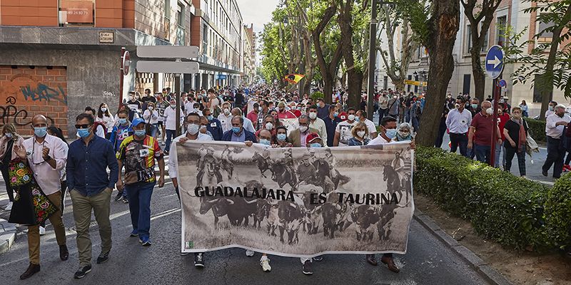 Guadalajara dice sí a los toros en la nueva normalidad con un paseo taurino en defensa de la Tauromaquia con más de 4.000 personas