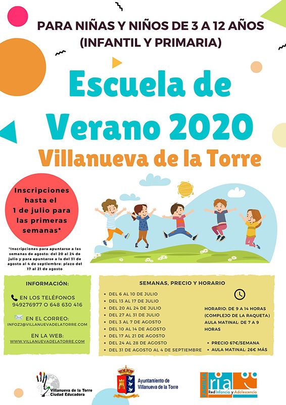 Villanueva de la Torre organiza una Escuela de Verano infantil para ayudar a las familias en su conciliación