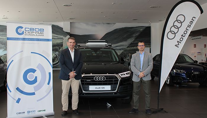 CEOE-Cepyme Guadalajara y Motorsan-Audi renuevan su convenio de colaboración