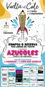 Las siete librerías de Azuqueca junto con 20 establecimientos de la localidad participan en la campaña Azucoles 2020
