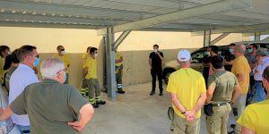 Escudero traslada a los miembros del retén de Cogolludo el recuerdo y el cariño del Gobierno regional en el 15 aniversario del incendio de Guadalajara