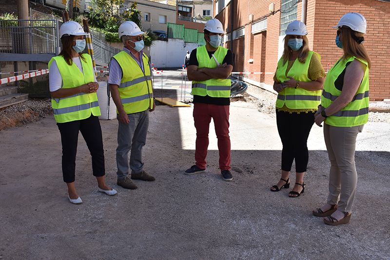 La Junta acomete obras de acondicionamiento en el patio del colegio Santa Teresa de Cuenca