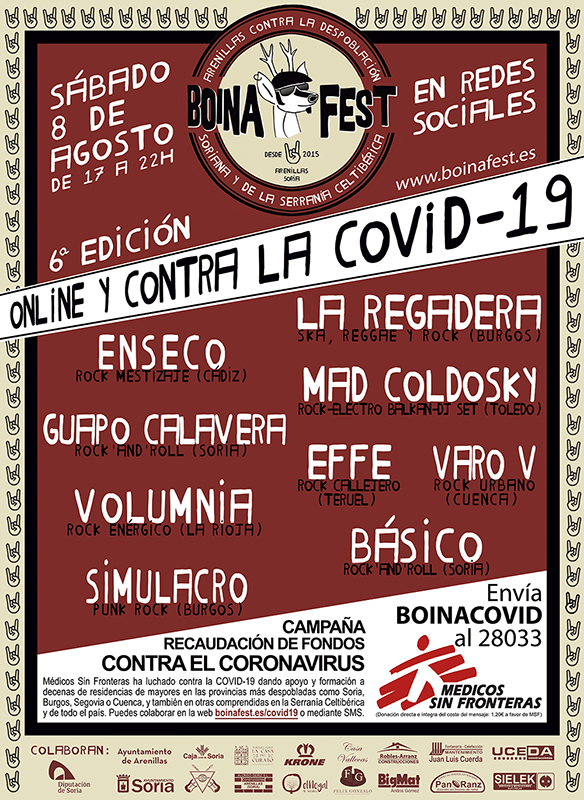 La Regadera, Enseco y Mad Coldosky cierran el cartel del Boina Fest en su lucha contra la despoblación y el coronavirus