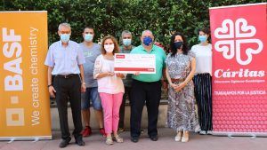 Los colaboradores de BASF recaudan 2000€ para Caritas Guadalajara