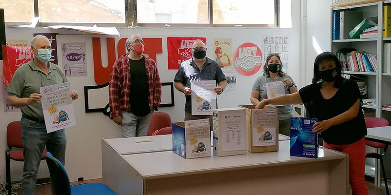 UGT Guadalajara inicia una recogida de material escolar y productos básicos a beneficio de Cruz Roja para una vuelta al cole “sin dejar a nadie atrás”