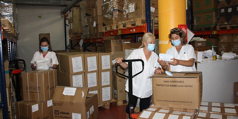 El área de Salud de Cuenca ha recibido un nuevo envío de más de 36.000 artículos de protección de la Junta