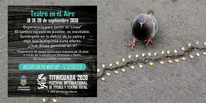 El Ayuntamiento de Guadalajara recupera el Titiriguada con una actividad de teatro online los días 18, 19 y 20 de septiembre