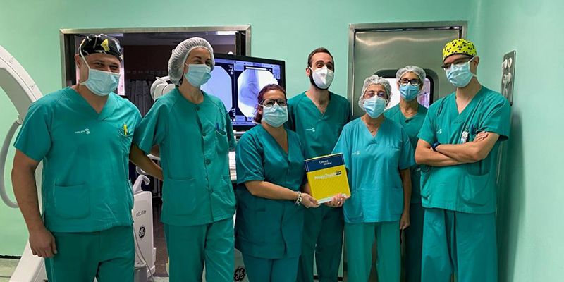 El servicio de Cirugía Vascular del Hospital de Guadalajara, pionero en el uso de un nuevo balón farmacoactivo para tratar la obstrucción de un bypass