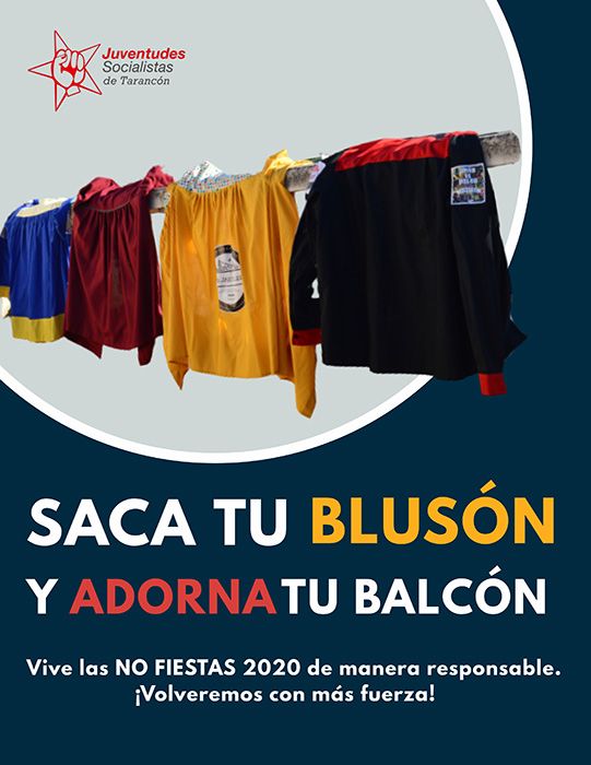 Juventudes Socialistas de Tarancón pide responsabilidad durante estos días de “No Fiestas” y lanza la campaña #SacaTuBlusón