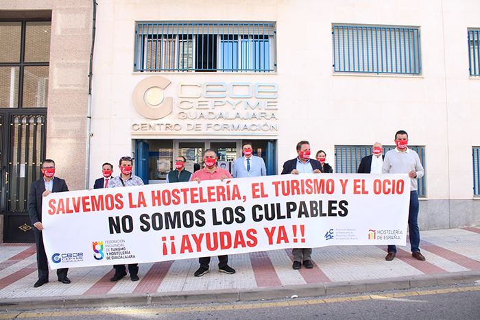 La Federación de Turismo y Hostelería de Guadalajara se concentra para apoyar al sector del turismo, ocio y ocio nocturno de la provincia