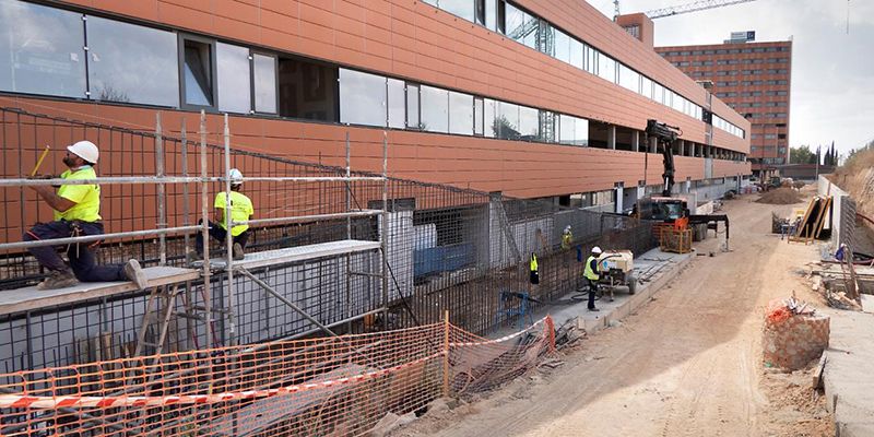 Las obras de ampliación del Hospital Universitario de Guadalajara, a menos de un 15 por ciento para su finalización