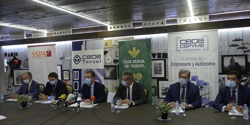 Las organizaciones empresariales de Soria, Cuenca y Teruel mantienen la colaboración con las cajas rurales en la batalla frente a la despoblación