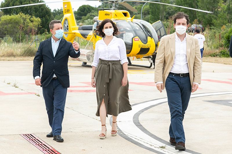 Page se reúne con Ayuso y Fernández Mañueco para abordar y coordinar estrategias conjuntas frente la expansión del coronavirus