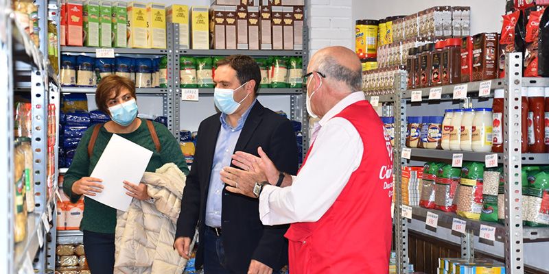 Cáritas Cuenca duplica el número de familias que atiende en el Economato, gracias a la ayuda de la Diputación de Cuenca