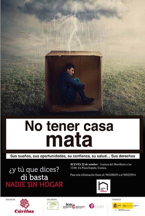 Cáritas denuncia que “no tener casa mata”
