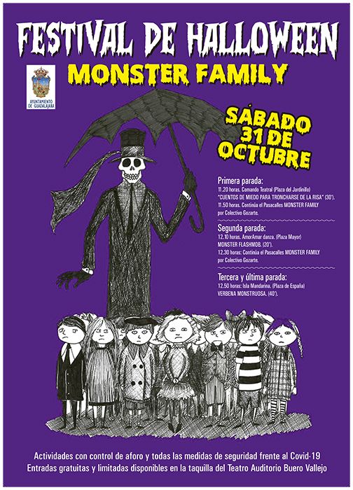 El Ayuntamiento de Guadalajara prepara una actividad infantil y cultural con motivo de Halloween con todas las medidas de seguridad e higiene anti COVID-19