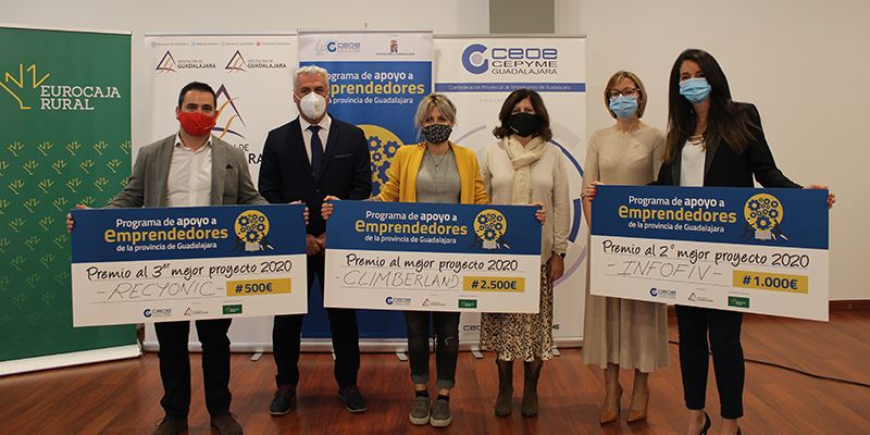 Climberland, ganador de la tercera edición del Programa de Apoyo a Emprendedores de la provincia de CEOE-Cepyme Guadalajara y la Diputación provincial