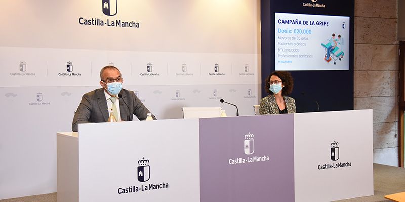 El Gobierno de Castilla-La Mancha pone a disposición de la población 620.000 dosis de vacuna contra la gripe en plena pandemia COVID